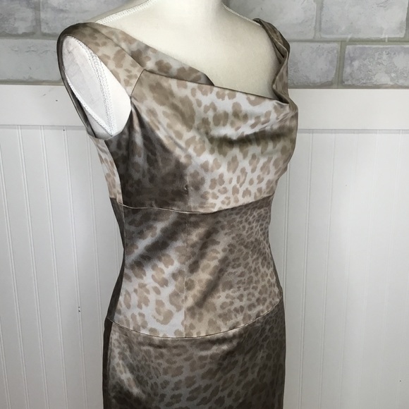 Black halo leopard party Dress - Picture 4 of 8